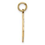 10ky Casted Large Diamond Cut Number 4 Charm - Image 2