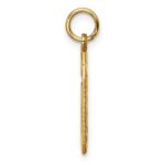 10ky Casted Large Diamond Cut Number 6 Charm - Image 2