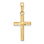 10K Small Cross Pendant - Image 3