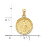 10k Miraculous Medal Pendant - Image 3