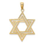 10k Solid Polished Star of David Charm - Image 4