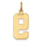 10ky Casted Medium Diamond-cut Number 9 Charm - Image 3