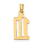 10K Number 10 Pendant - Image 4