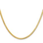 10k 2.5mm Silky Herringbone Chain - Image 2