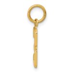 10k Small Polished Number 3 Charm - Image 2