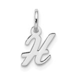 10kw Small Script Initial H Charm