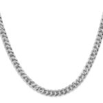 10k WG 5.75mm Flat Beveled Curb Chain - Image 2