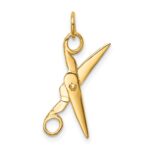 10k Moveable Scissors Charm - Image 4