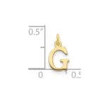 10ky Cutout Letter G Initial Charm - Image 2