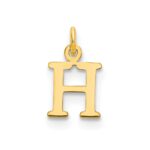 10ky Cutout Letter H Initial Charm