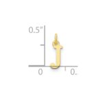10ky Cutout Letter J Initial Charm - Image 2