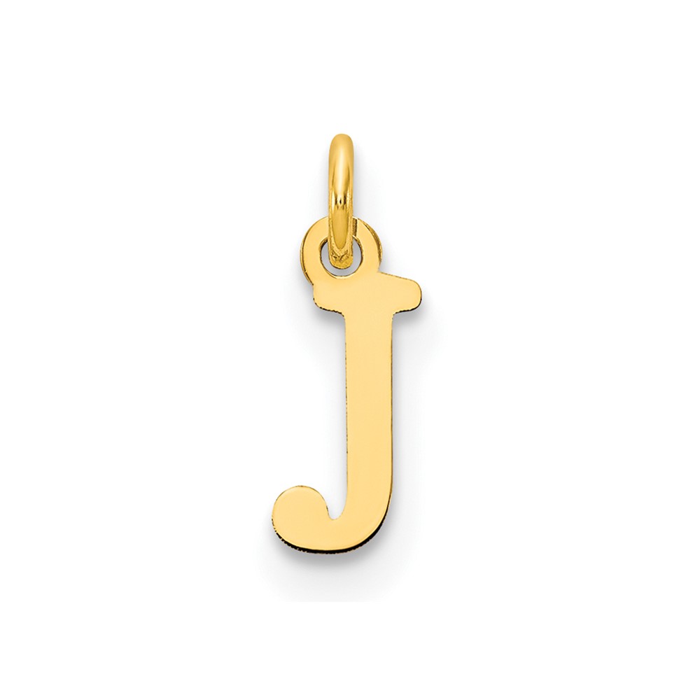 10XNA1160Y_J.jpg 10ky Cutout Letter J Initial Charm - Image 1