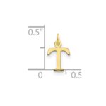 10ky Cutout Letter T Initial Charm - Image 2