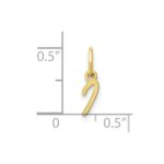 10KY Upper case Letter I Initial Charm - Image 4