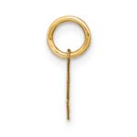 10KY Upper case Letter J Initial Charm - Image 2