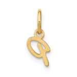 10KY Upper case Letter P Initial Charm - Image 3