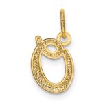 10k Yellow Gold Letter o Initial Charm - Image 3