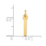 10k Large Slanted Block Initial I Charm - Image 4