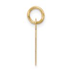 10k Large Slanted Block Initial P Charm - Image 2