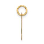 10k Large Slanted Block Initial S Charm - Image 2