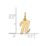 10k Small Script Initial N Charm - Image 4