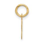 10k Small Script Initial T Charm - Image 2