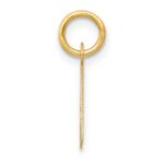 10k Small Slanted Block Initial A Charm - Image 2