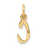 10k Small Slanted Block Initial C Charm - Image 4