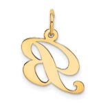 10K Small Fancy Script Initial B Charm - Image 4