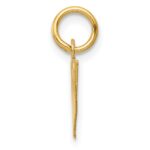 10K Small Fancy Script Initial W Charm - Image 2