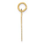 10k Large Fancy Script Letter T Initial Charm - Image 2