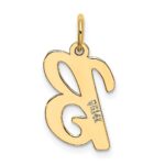 10K Medium Script Letter B Initial Charm - Image 3