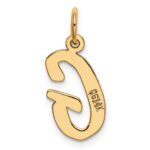 10K Medium Script Letter G Initial Charm - Image 3