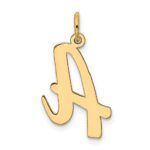 10k Large Script Letter A Initial Charm - Image 3