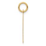 10k Large Script Letter P Initial Charm - Image 2