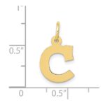 10k Small Block Initial C Charm - Image 3