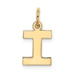 10k Small Block Initial I Charm - Image 4