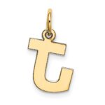 10k Small Block Initial J Charm - Image 4