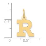 10k Small Block Initial R Charm - Image 3