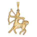 10k Sagittarius Zodiac Charm - Image 4