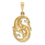 10k Pisces Zodiac Charm - Image 4