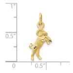 10k Satin Aries Zodiac Charm - Image 3