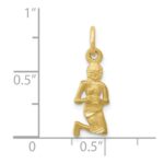 10k Virgo Zodiac Charm - Image 3