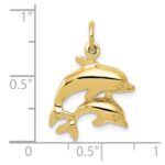 10k Dolphin Charm - Image 3