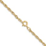 14K Carded 1.55mm Cable Rope with Spring Ring Clasp Chain - Image 3