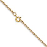 14K Carded 1.15mm Cable Rope with Spring Ring Clasp Chain - Image 3