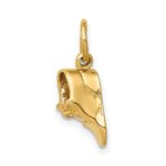 14k  3-D Single Baby Shoe Charm - Image 2
