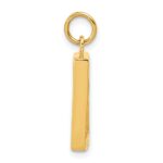 14k Fancy Border 17x13mm Picture Frame Pendant - Image 2