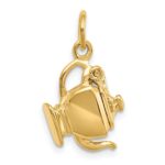 14k 3-D Tea Pot Lid Opens Charm - Image 3