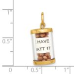 14K 3-D Mustard Seeds with Matthew 17:20 Scroll Inside Pendant - Image 3